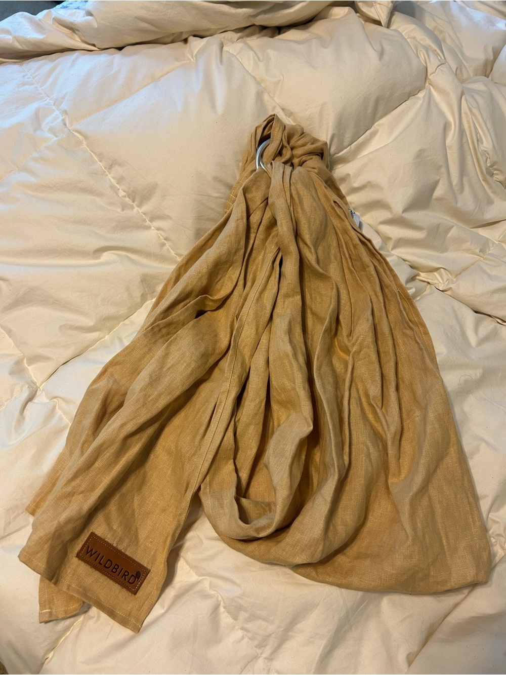 WildBird Linen Sling in Mustard Yellow